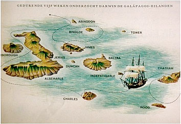 de hms beagle bereikt de galapagos eilanden